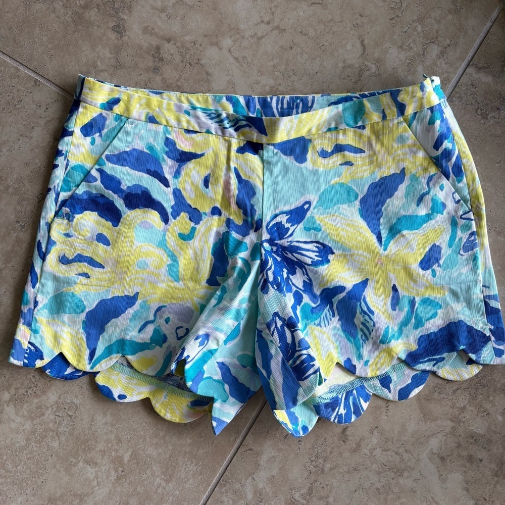 NWT Lilly Pulitzer Buttercup Shorts - Ylang Ylang Love Print, Size 2